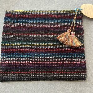 Handmade, Up-Cycled Mexican Poncho Zipper Pouch